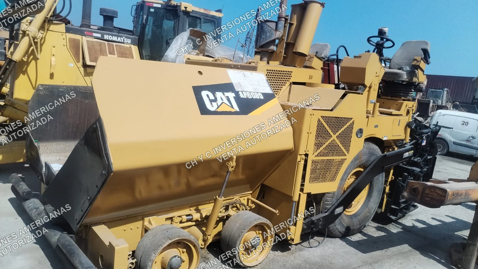 Equipo Caterpillar para pavimentación